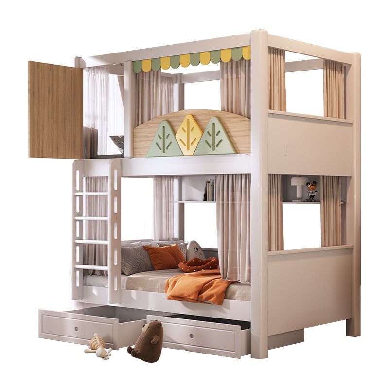 Bunk Bed With Stairs And Slide - *Modern Nature Theme Kids Bunk Bed