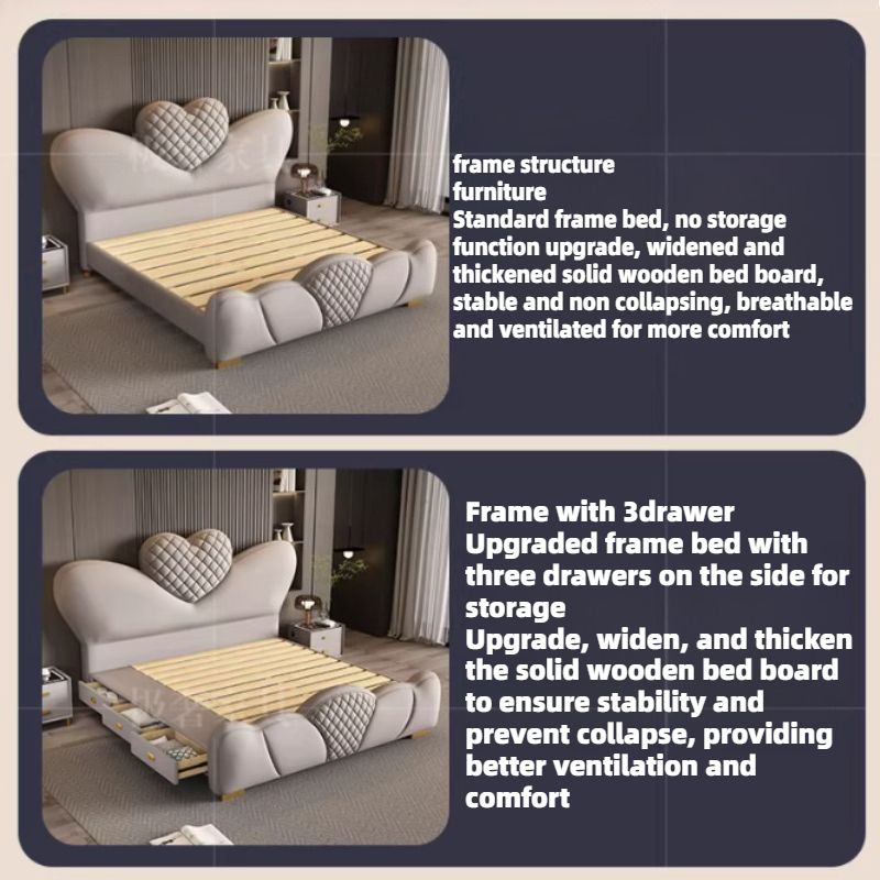 200x220cm Double Bed Queen Siz - огляд і ціна King Size Bed Frame With Storage Drawers