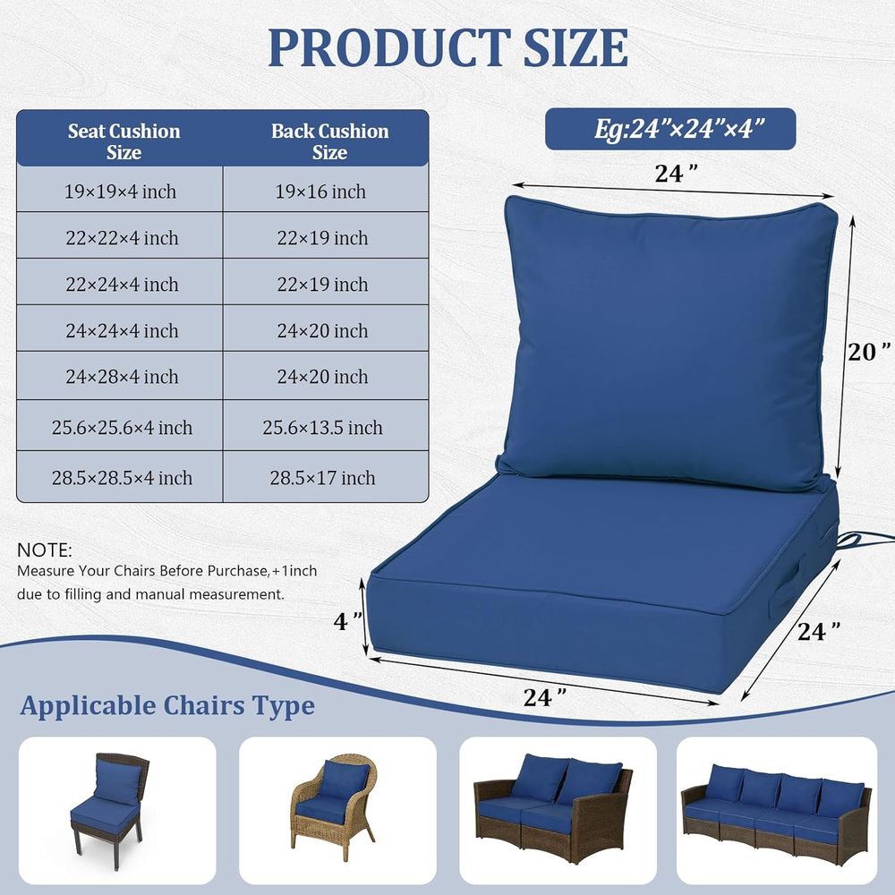 24x24 Outdoor Deep Seat Cushio - огляд і ціна Outdoor Furniture