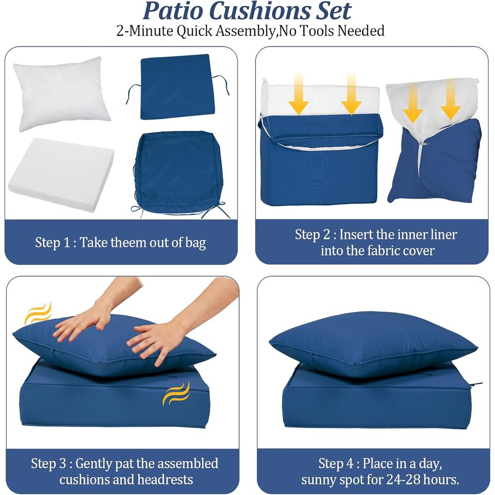 24x24 Outdoor Deep Seat Cushio - огляд і ціна Outdoor Furniture