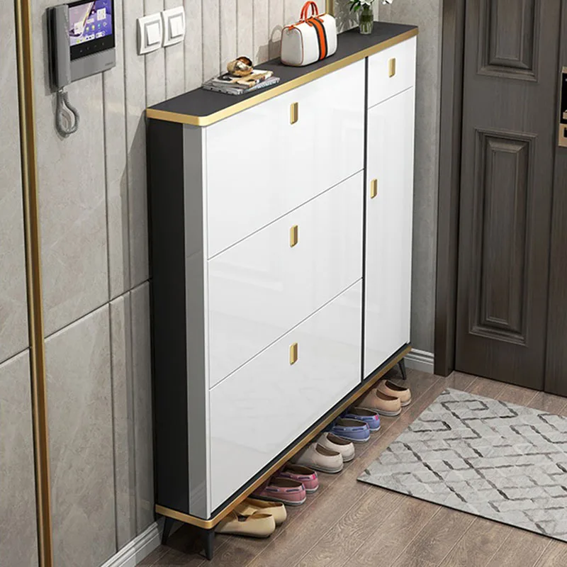 Ultra Thin Narrow Shoe Cabinet - огляд і ціна Shoe Rack Cabinet Narrow Entryway