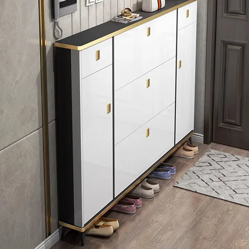 Ultra Thin Narrow Shoe Cabinet - огляд і ціна Shoe Rack Cabinet Narrow Entryway