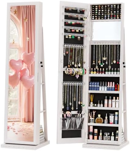4-In-1 Jewelry Cabinet Jewelry - огляд і ціна Full Length Mirror Jewelry Armoire