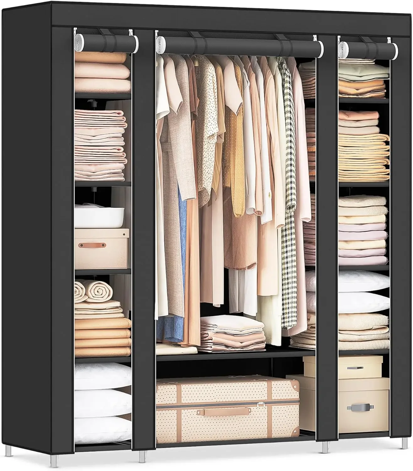 Cheng-Closet Wardrobe, Portabl - огляд і ціна Wardrobe Closet Portable Fabric Cover