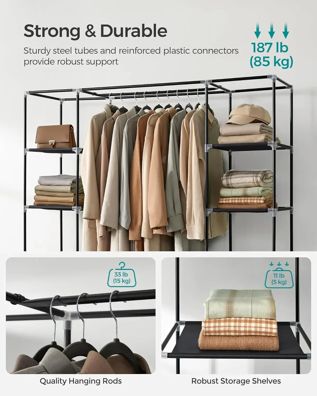 Cheng-Closet Wardrobe, Portabl - огляд і ціна Wardrobe Closet Portable Fabric Cover