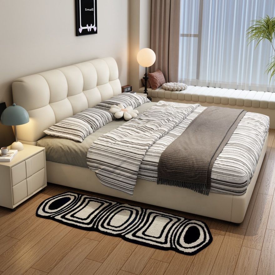 #Black Tufted Leather Storage  - огляд і ціна King Size Bed Frame With Storage Drawers
