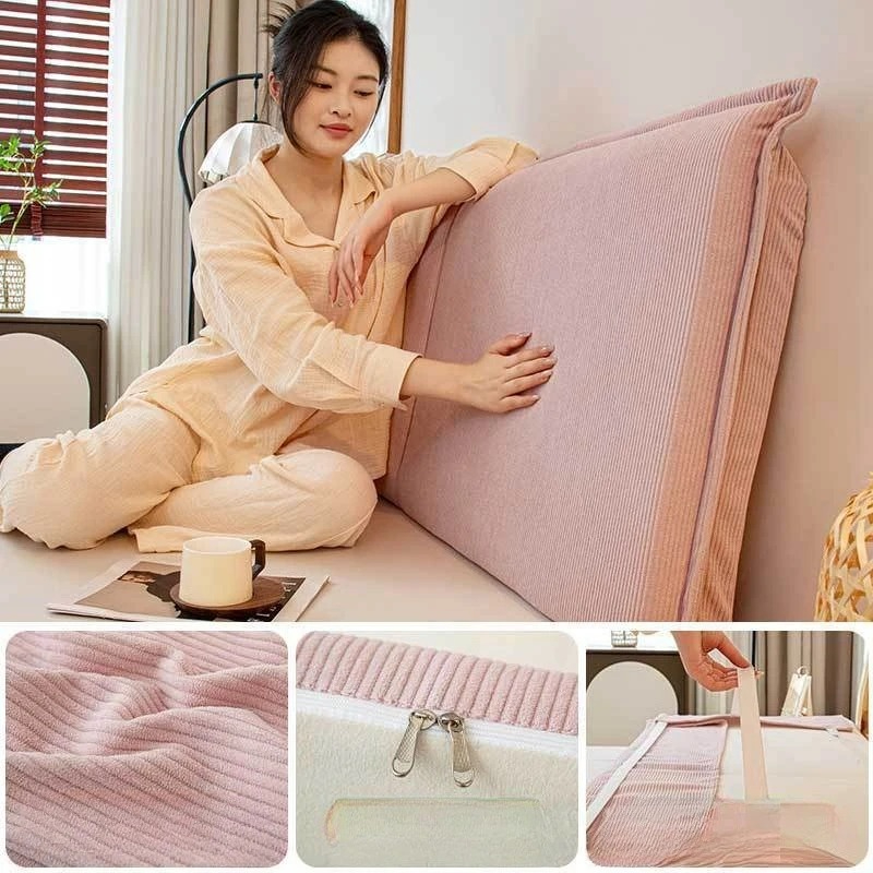 Corduroy Bed Backrest Cushion  - огляд і ціна Headboard Cushion Backrest Tatami