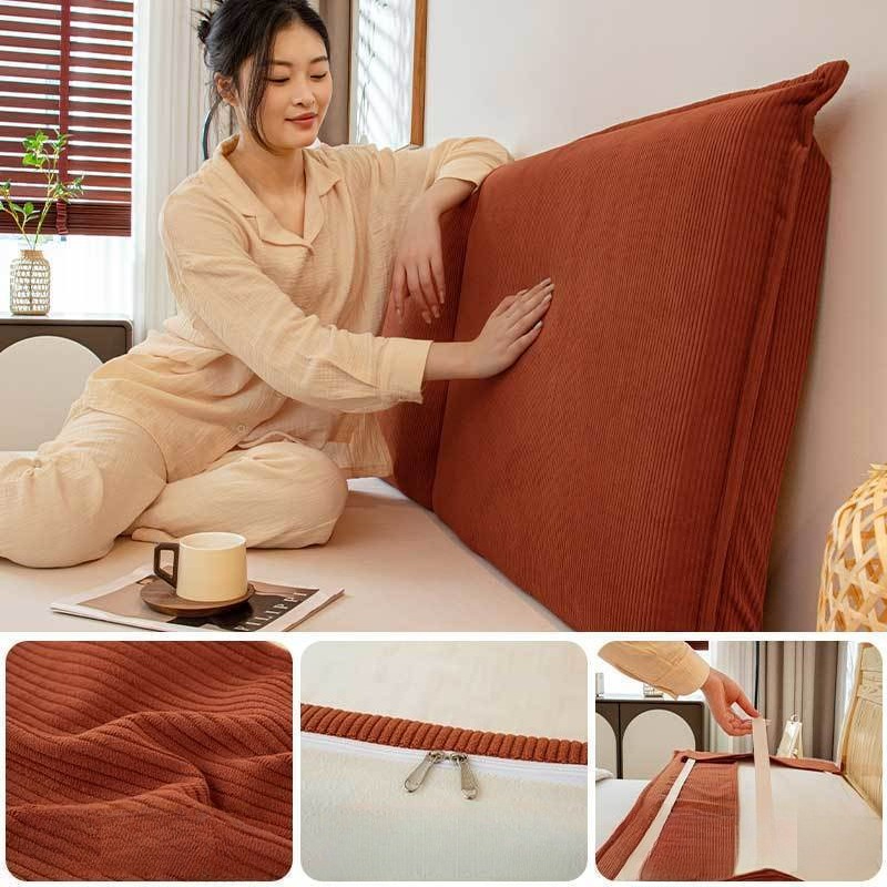 Corduroy Bed Backrest Cushion  - огляд і ціна Headboard Cushion Backrest Tatami