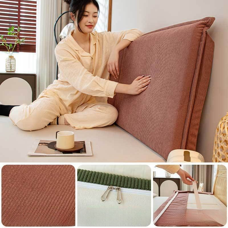 Corduroy Bed Backrest Cushion  - огляд і ціна Headboard Cushion Backrest Tatami