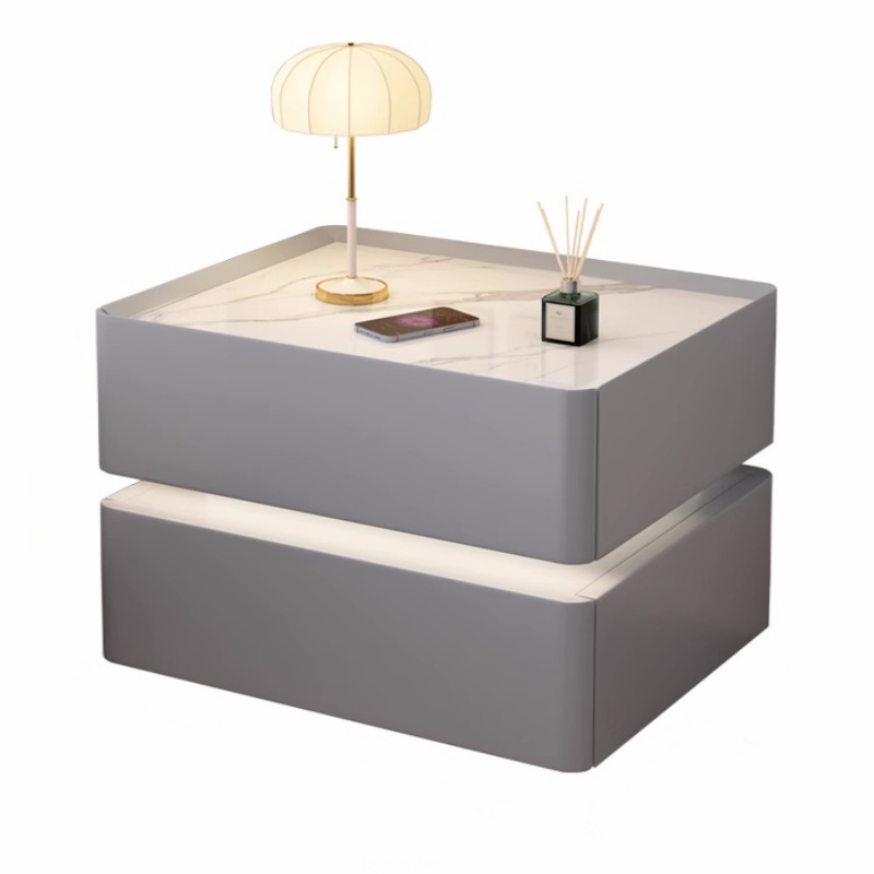 Solid Wood Smart Bedside Table - огляд і ціна Solid Wood Nightstand 2 Drawers