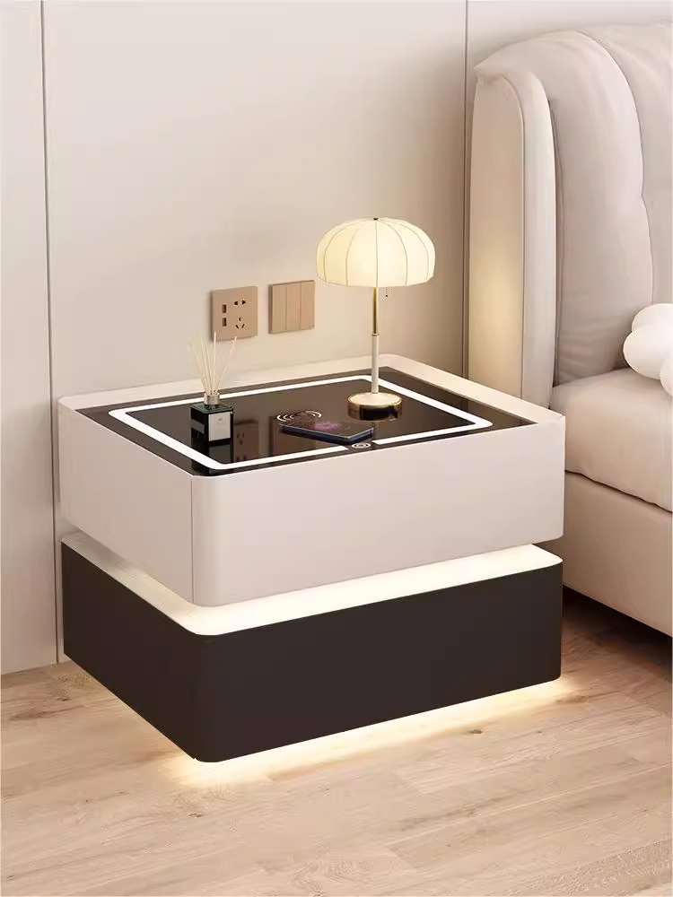 Solid Wood Smart Bedside Table - огляд і ціна Solid Wood Nightstand 2 Drawers