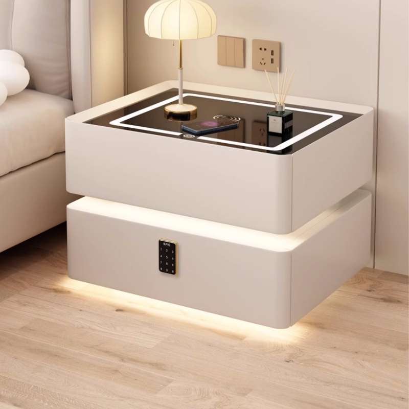 Solid Wood Smart Bedside Table - огляд і ціна Solid Wood Nightstand 2 Drawers