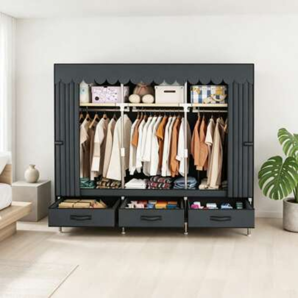 Portable Wardrobe Closet with  - огляд і ціна Wardrobe Closet Portable Fabric Cover