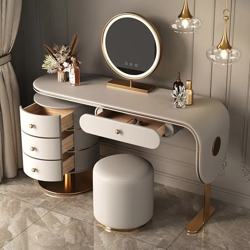 Custom High Quality Wooden Dre - огляд і ціна Dressing Table Vanity With Lighted Mirror