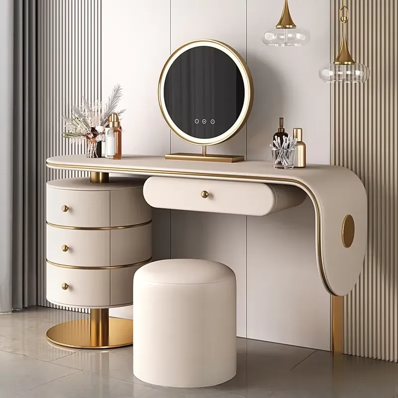 Custom High Quality Wooden Dre - огляд і ціна Dressing Table Vanity With Lighted Mirror