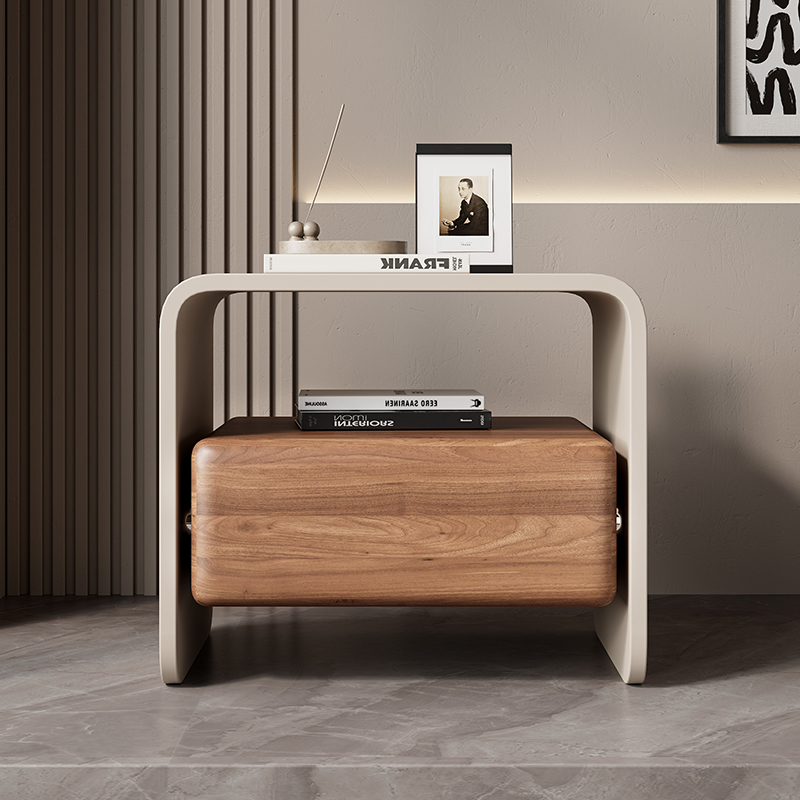 Luxury Solid Wood Rotating Nig - огляд і ціна Solid Wood Nightstand 2 Drawers