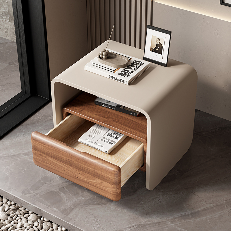 Luxury Solid Wood Rotating Nig - огляд і ціна Solid Wood Nightstand 2 Drawers