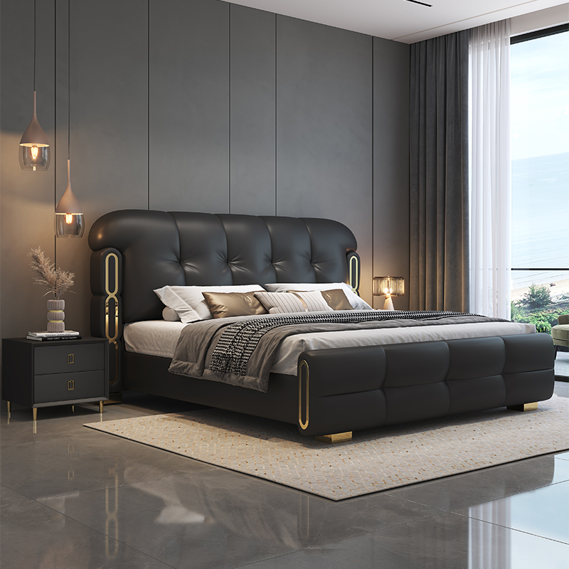 Modern Luxury Wooden Bedroom F - огляд і ціна King Size Bed Frame With Storage Drawers