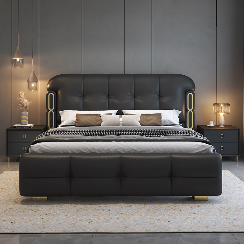 Modern Luxury Wooden Bedroom F - огляд і ціна King Size Bed Frame With Storage Drawers