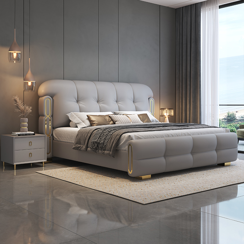 Modern Luxury Wooden Bedroom F - огляд і ціна King Size Bed Frame With Storage Drawers