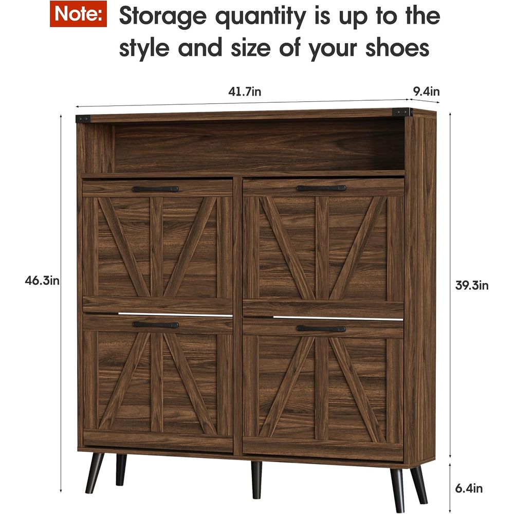 Shoe Cabinet with 4 lip Ders,a - огляд і ціна Shoe Rack Cabinet Narrow Entryway