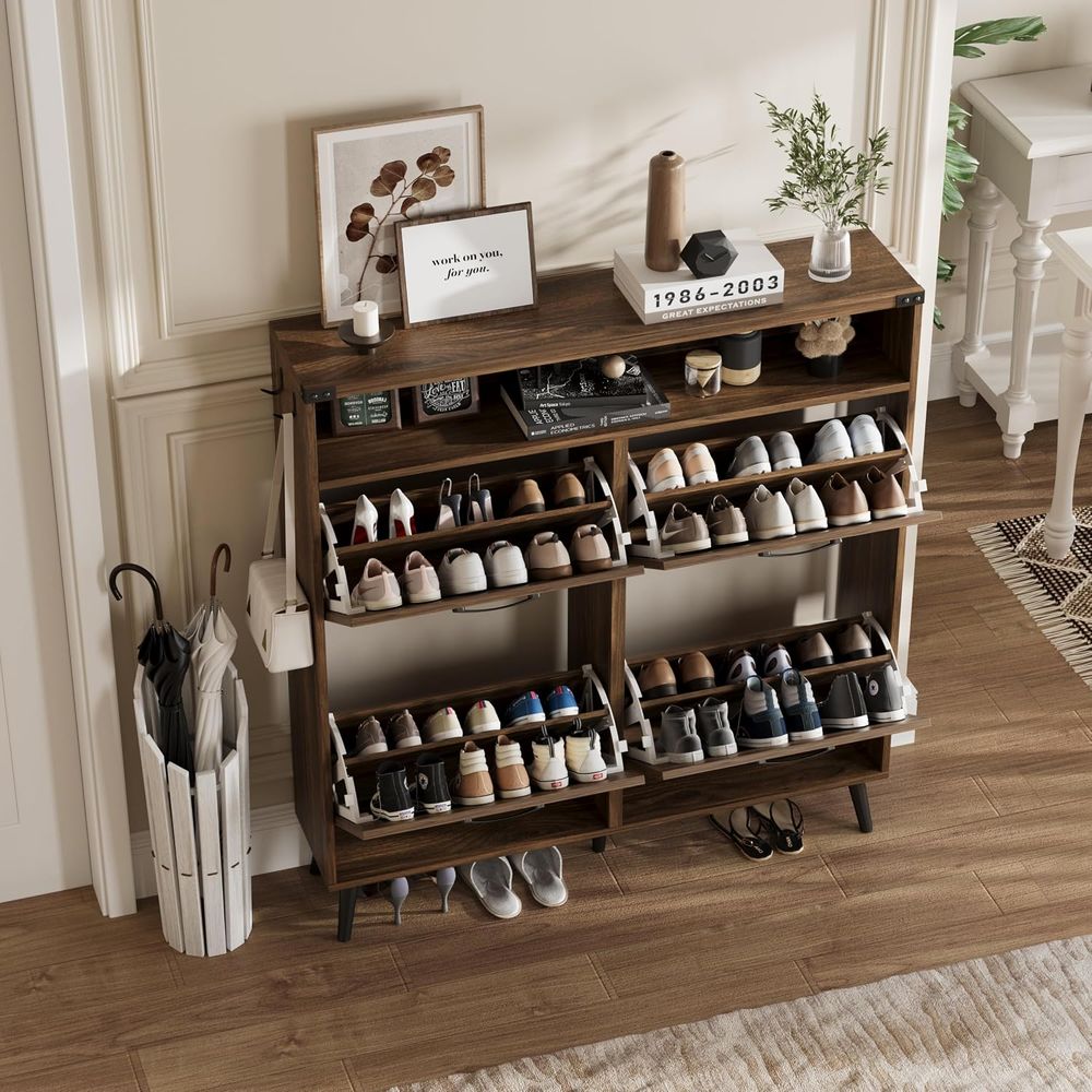 Shoe Cabinet with 4 lip Ders,a - огляд і ціна Shoe Rack Cabinet Narrow Entryway