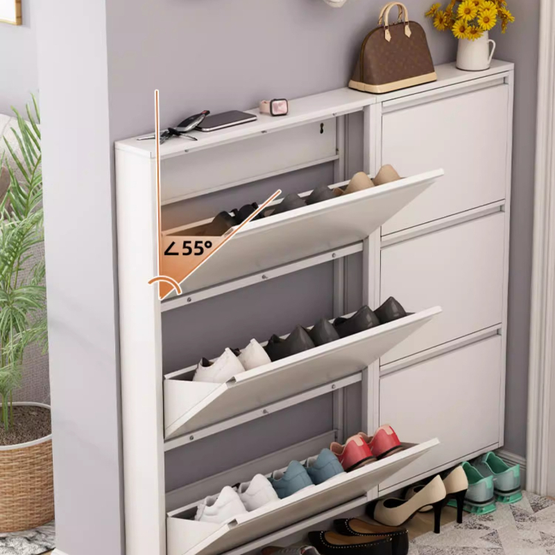 Modern Slim Shoe Cabinet, Larg - огляд і ціна Shoe Rack Cabinet Narrow Entryway