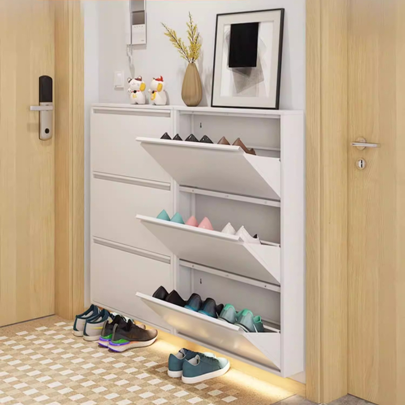 Modern Slim Shoe Cabinet, Larg - огляд і ціна Shoe Rack Cabinet Narrow Entryway
