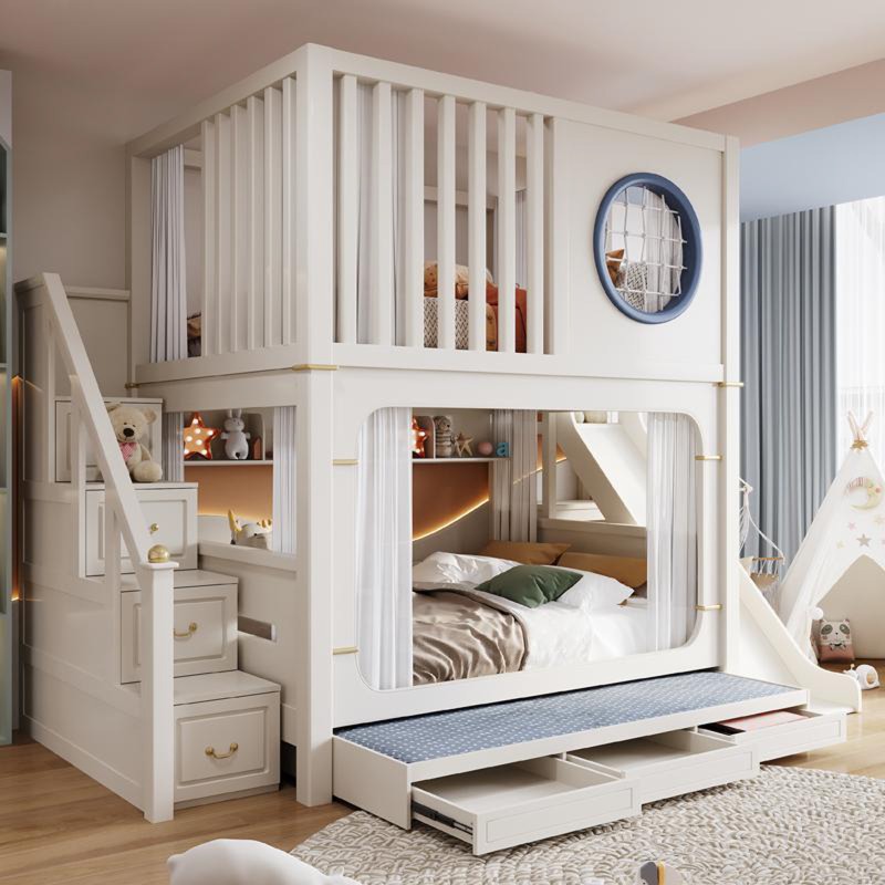 Kids' Bunk Beds with Slide and - огляд і ціна Bunk Bed With Stairs And Slide