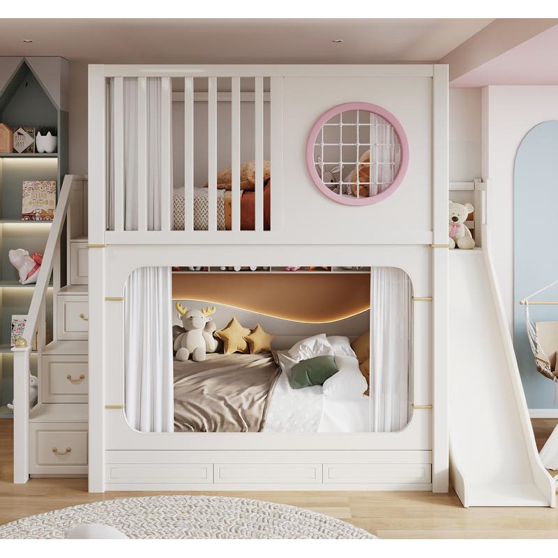 Kids' Bunk Beds with Slide and - огляд і ціна Bunk Bed With Stairs And Slide