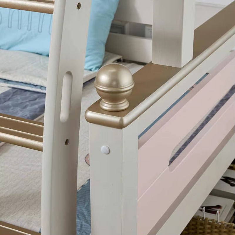 Modern Simple Solid Wood Multi - огляд і ціна Bunk Bed With Stairs And Slide