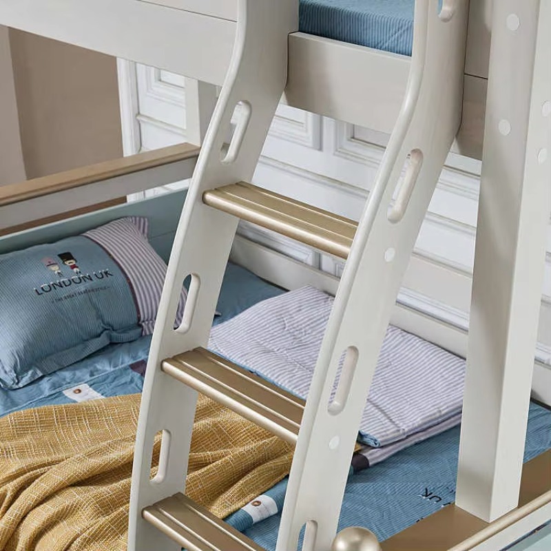 Modern Simple Solid Wood Multi - огляд і ціна Bunk Bed With Stairs And Slide