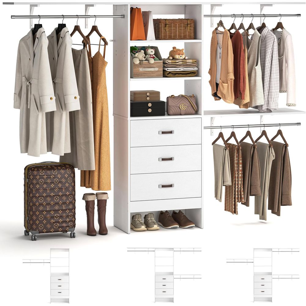 8T Closet System, 96'' Closet  - огляд і ціна Bedroom Furniture