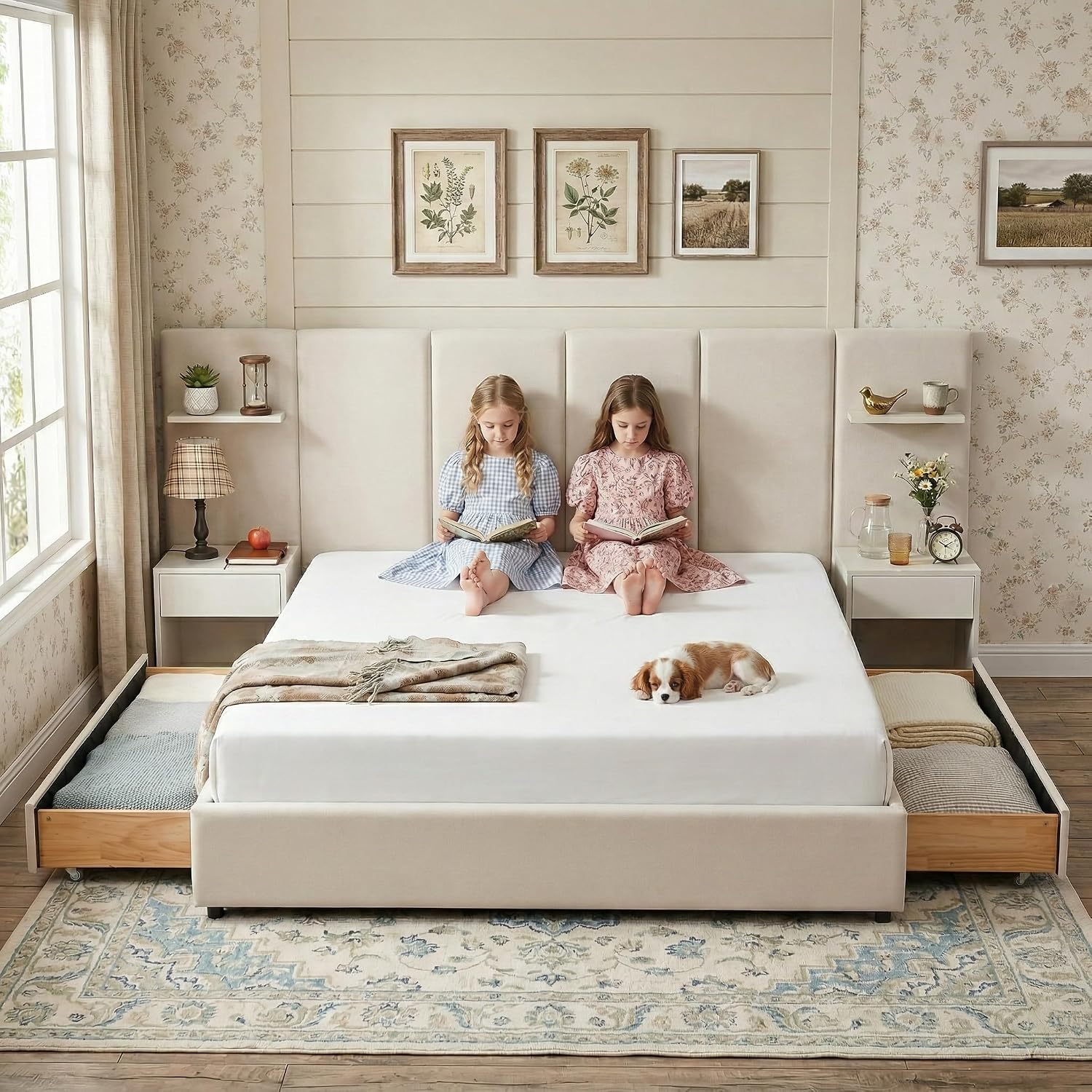 King Size Bed Frame with Stora - огляд і ціна King Size Bed Frame With Storage Drawers