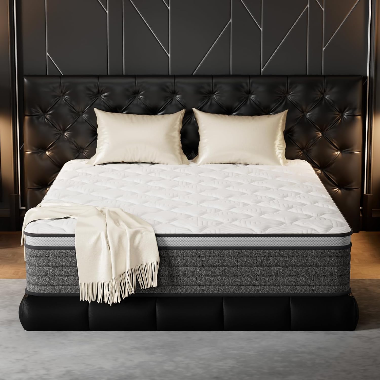 Queen Mattress 12 Inch Hybrid  - огляд і ціна Memory Foam Mattress In A Box Queen