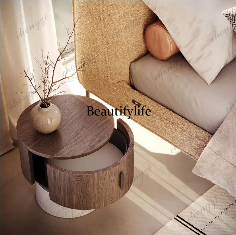C178Round solid wood bedside t - огляд і ціна Tables