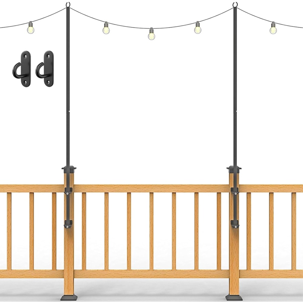 2 pack string light poles - st - огляд і ціна Outdoor Furniture