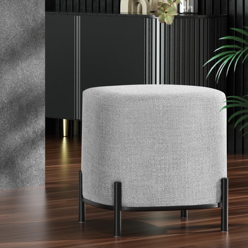 **/Ottoman, Round Footstool Lo - огляд і ціна Bedroom Furniture