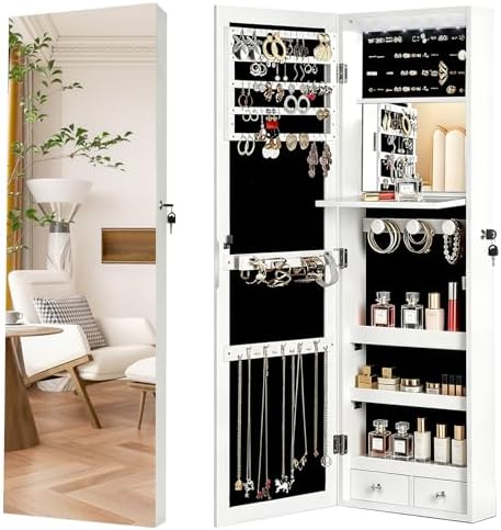 Lockable Jewelry Cabinet Organ - огляд і ціна Full Length Mirror Jewelry Armoire