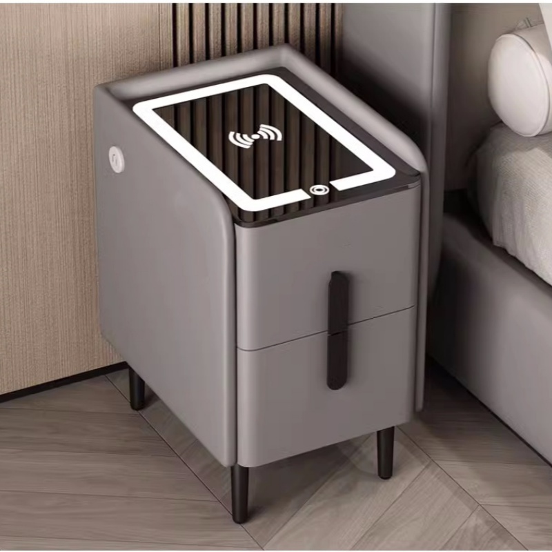 Nordic Style Smart Bedside Tab - огляд і ціна Solid Wood Nightstand 2 Drawers