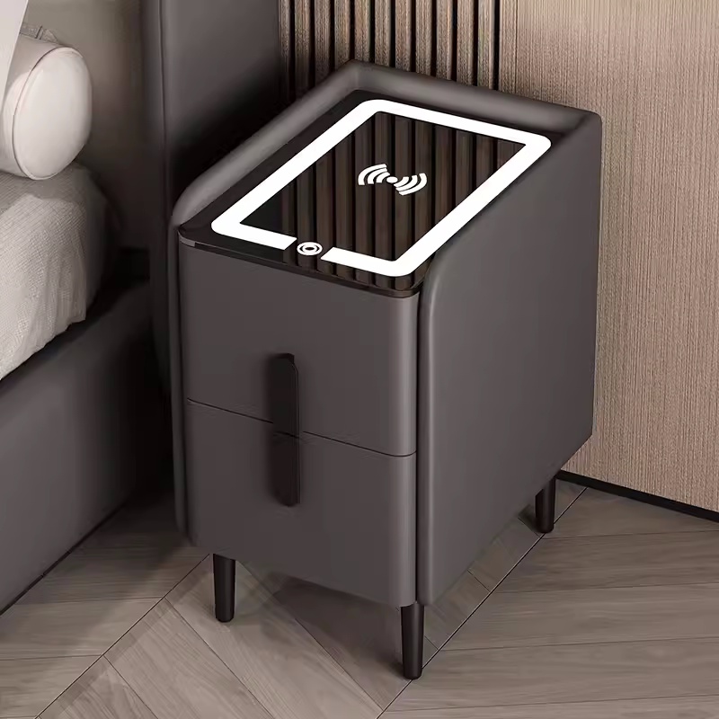 Nordic Style Smart Bedside Tab - огляд і ціна Solid Wood Nightstand 2 Drawers