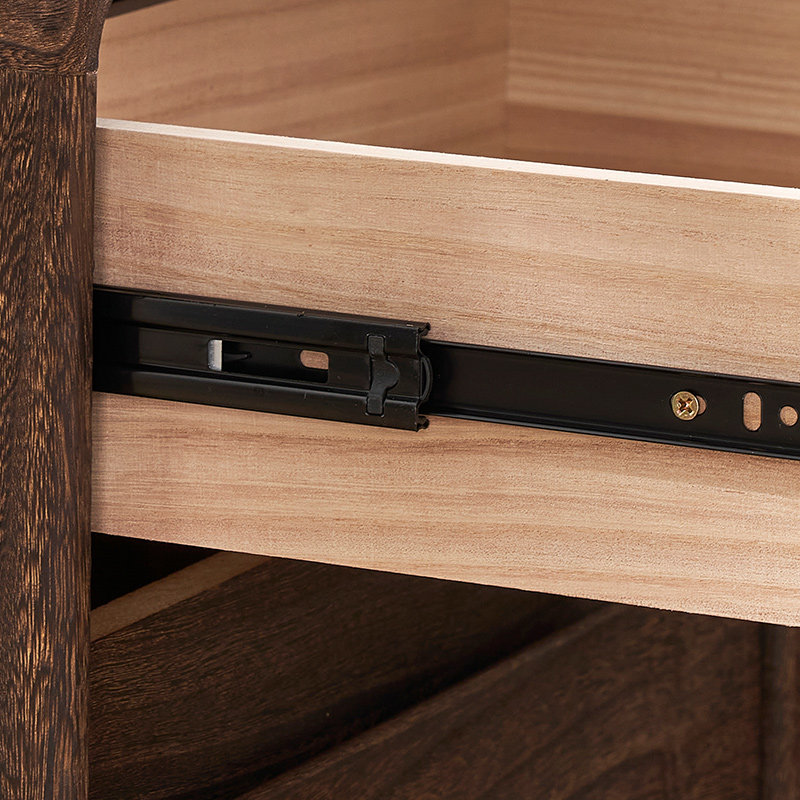 Retro Solid Wood Bedroom Night - огляд і ціна Solid Wood Nightstand 2 Drawers