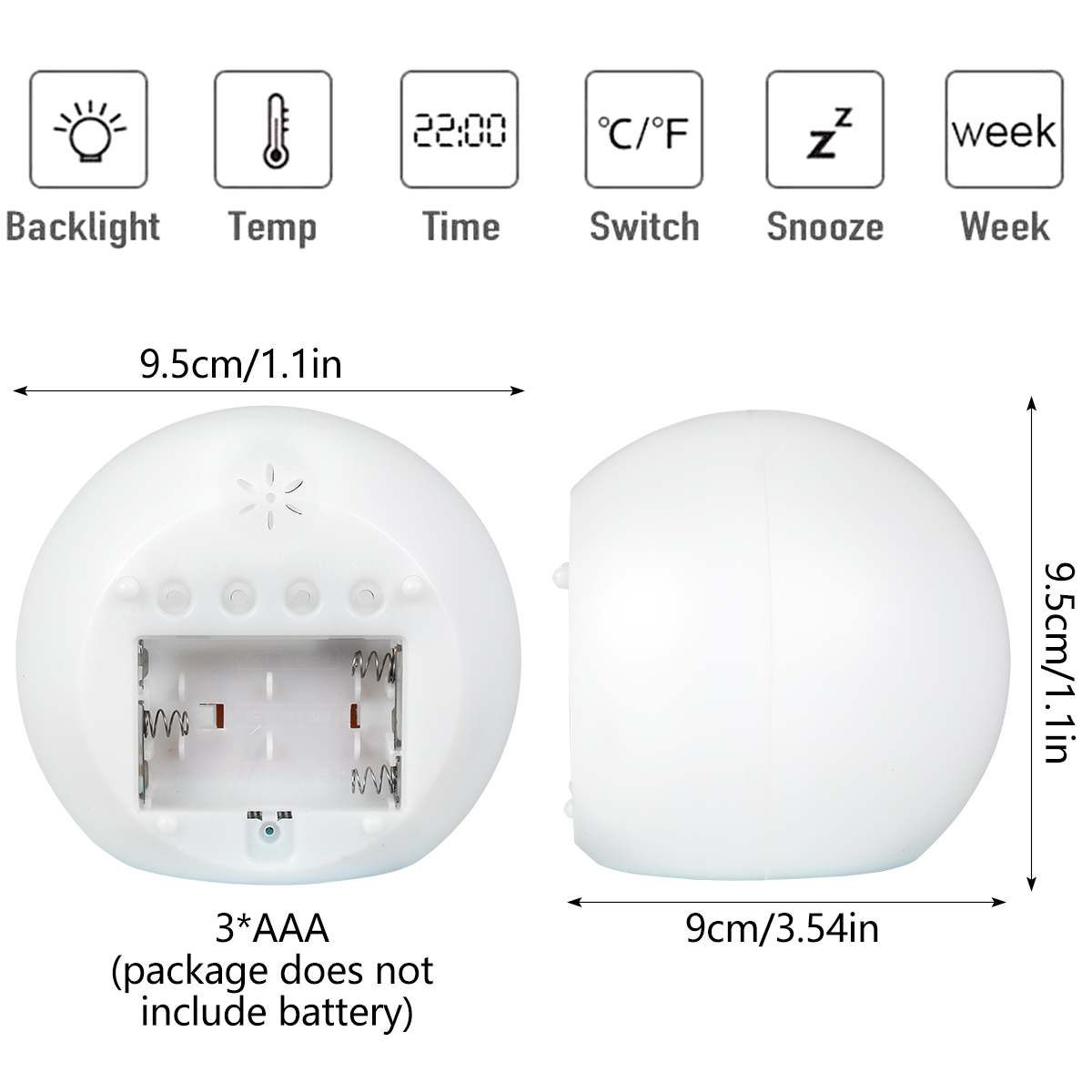 Kids Digital Alarm Clock LED M - огляд і ціна Floating Nightstand With Led Light