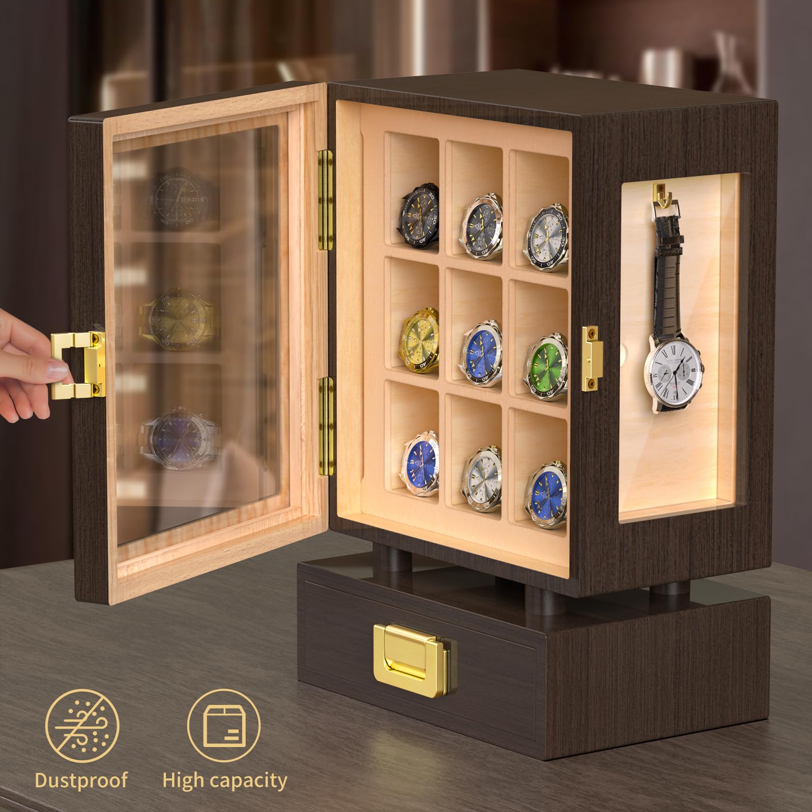 Custom Rectangle Wooden Watch  - огляд і ціна Storage