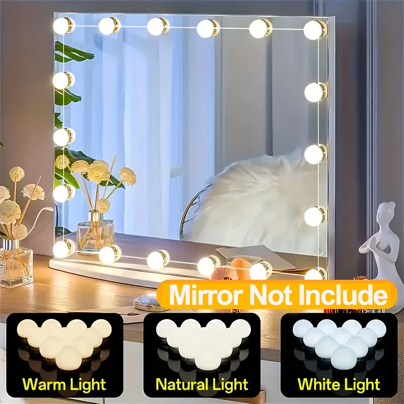 Hollywood Vanity Mirror Lights - огляд і ціна Dressing Table Vanity With Lighted Mirror