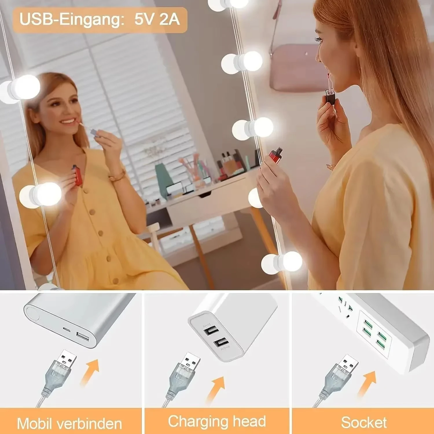 Hollywood Vanity Mirror Lights - огляд і ціна Dressing Table Vanity With Lighted Mirror