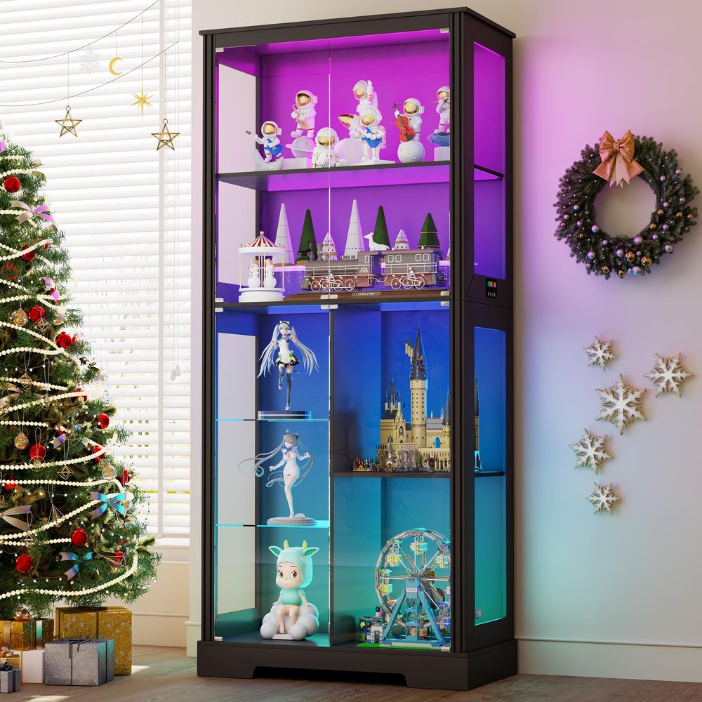 Lighted Corner Display Curio C - огляд і ціна Storage