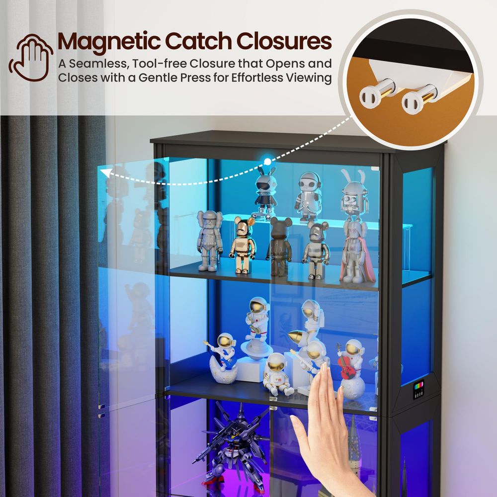 Lighted Corner Display Curio C - огляд і ціна Storage