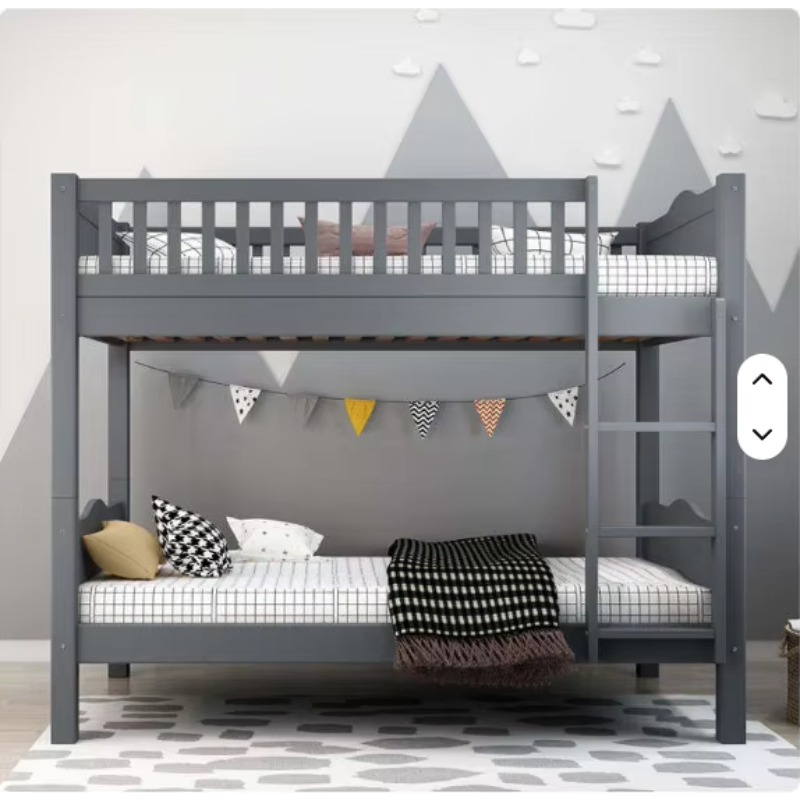 Hot Sell Furniture Double Bed  - огляд і ціна Bunk Bed With Stairs And Slide