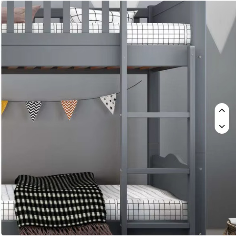 Hot Sell Furniture Double Bed  - огляд і ціна Bunk Bed With Stairs And Slide